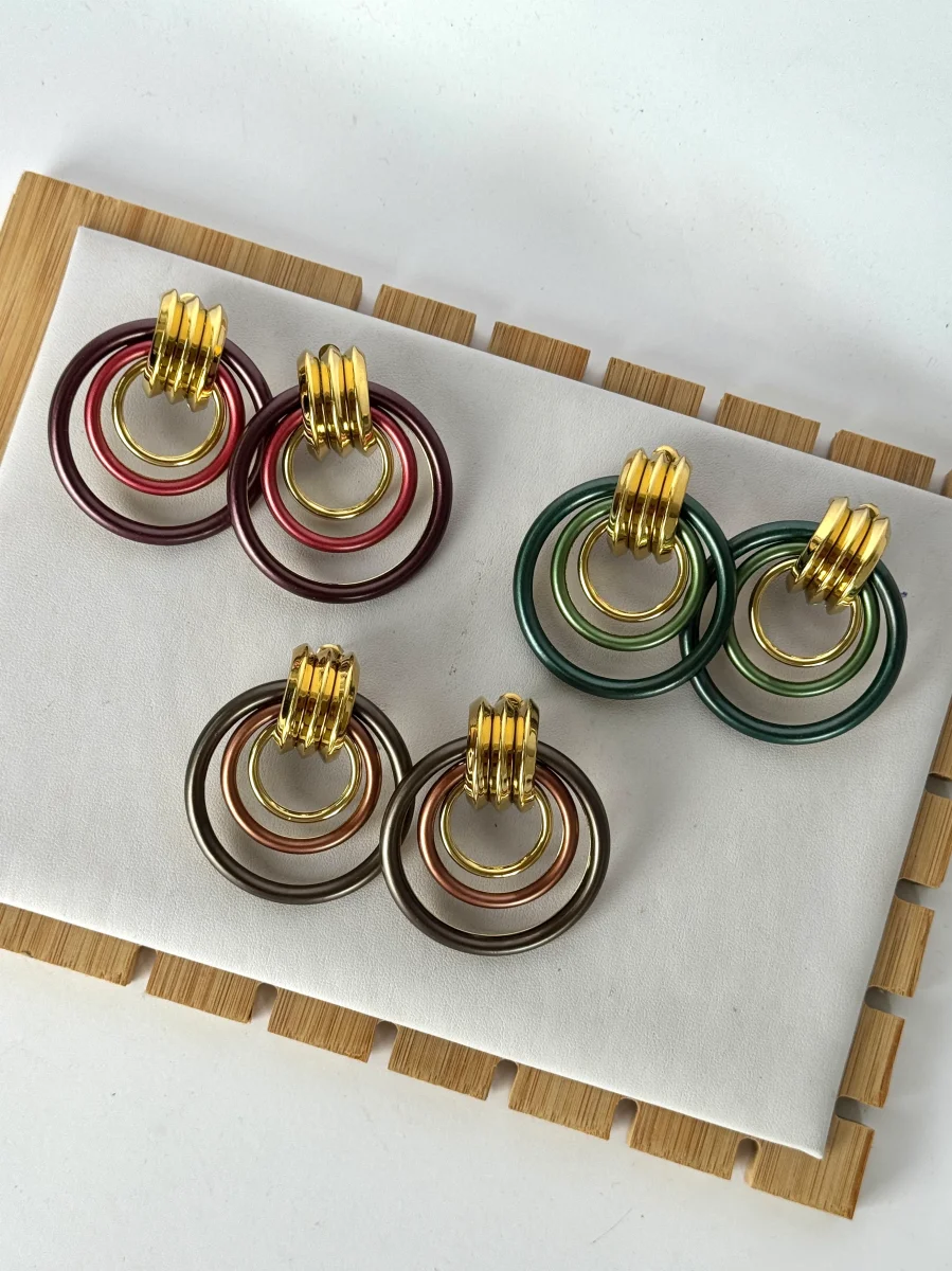 Orecchini Jade - 3 colori - immagine 3