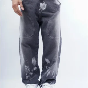 Jeans FREESTART Baggy with cuts grey