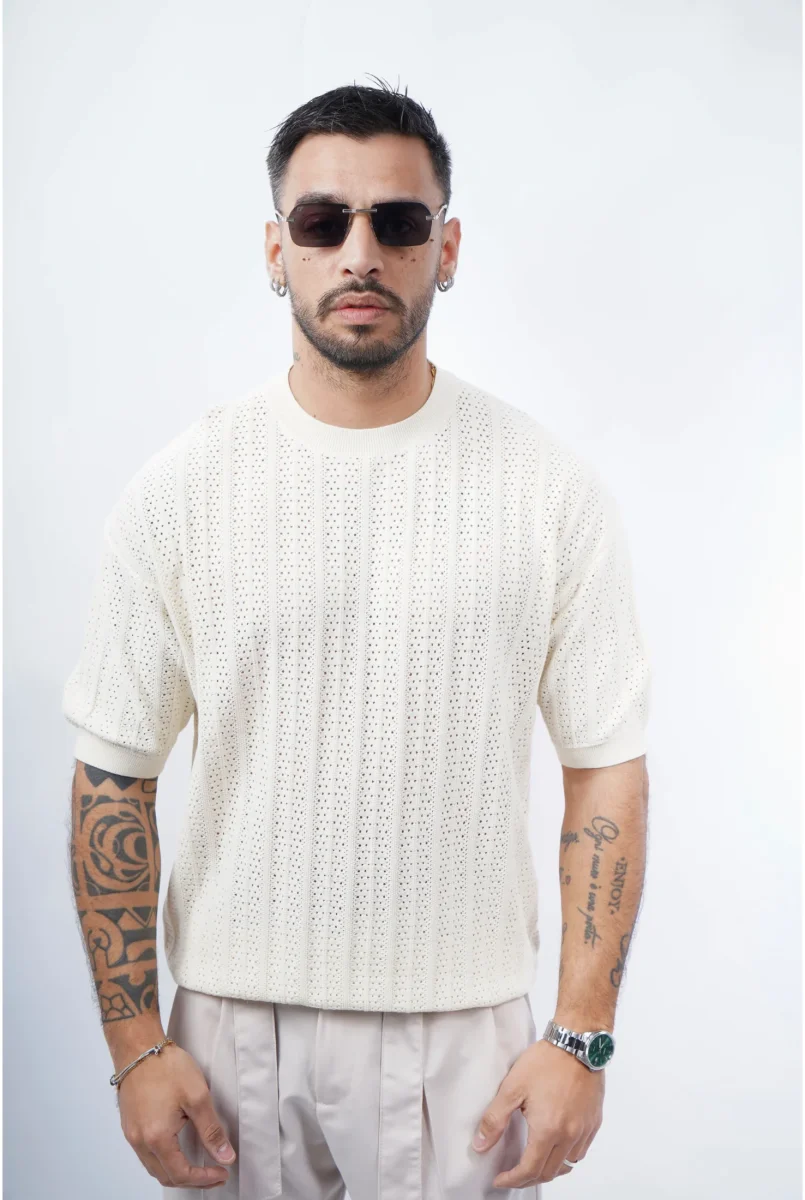 T-shirt in filo 85885 ( vari colori )