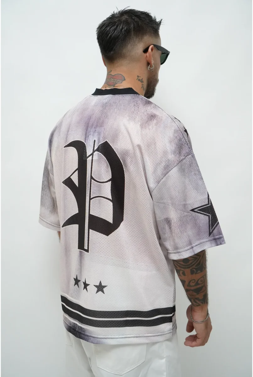 T-shirt PRESENT DAY rete stampa - immagine 3