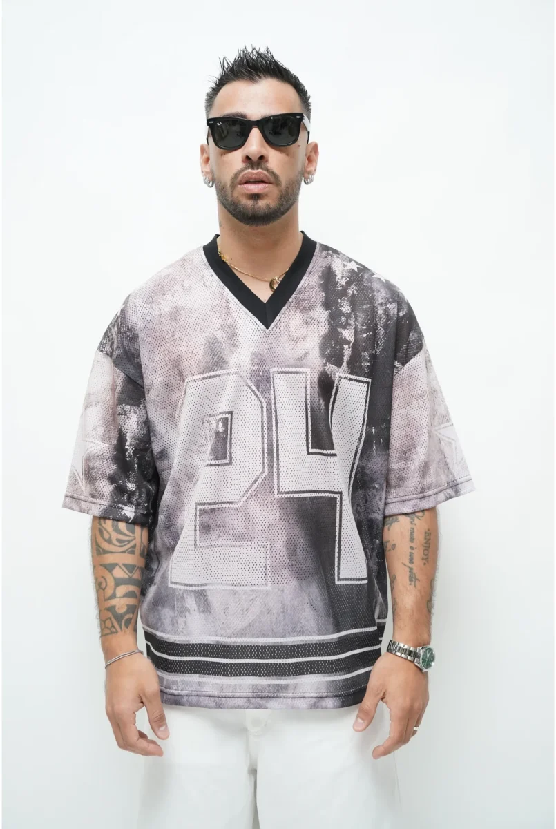 T-shirt PRESENT DAY rete stampa - immagine 4