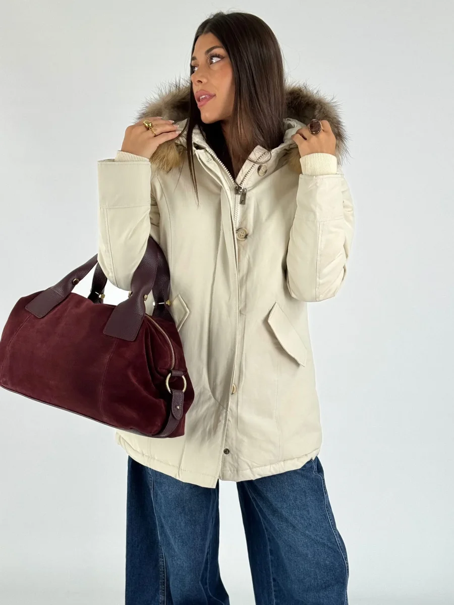 Giaccone Parka bianco - immagine 3