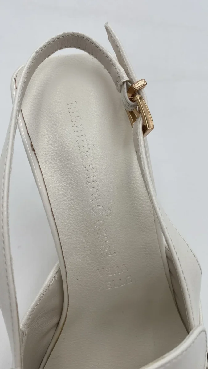 Manifacture d'essai Slingback Décolleté regolabile - bianco - immagine 5