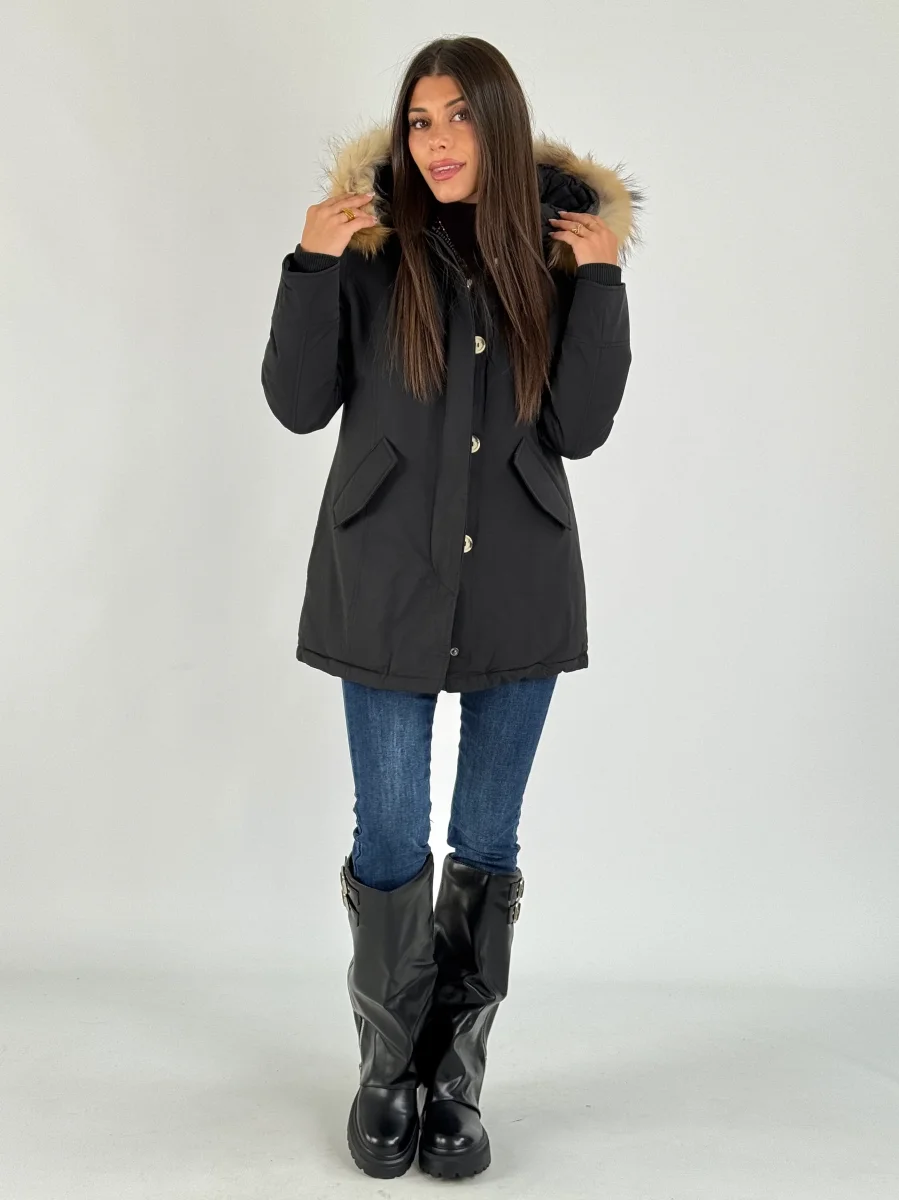 Giaccone Parka nero - immagine 6