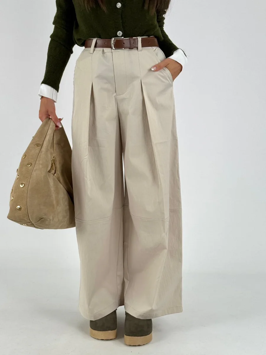 Pantalone Balloon Lisa beige