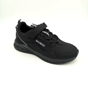 Bikkembergs Sneakers low cut lace up velcro - black