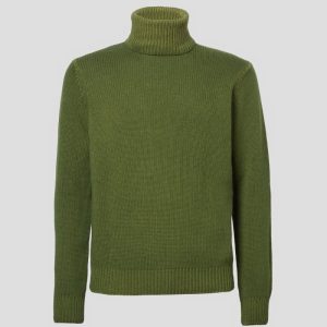 Dolcevita verde in lana seta e cashmere