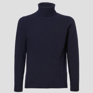 Dolcevita in cashmere blu