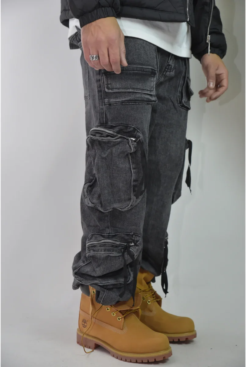 Jeans MULTI POCKET grey 6023 - immagine 3