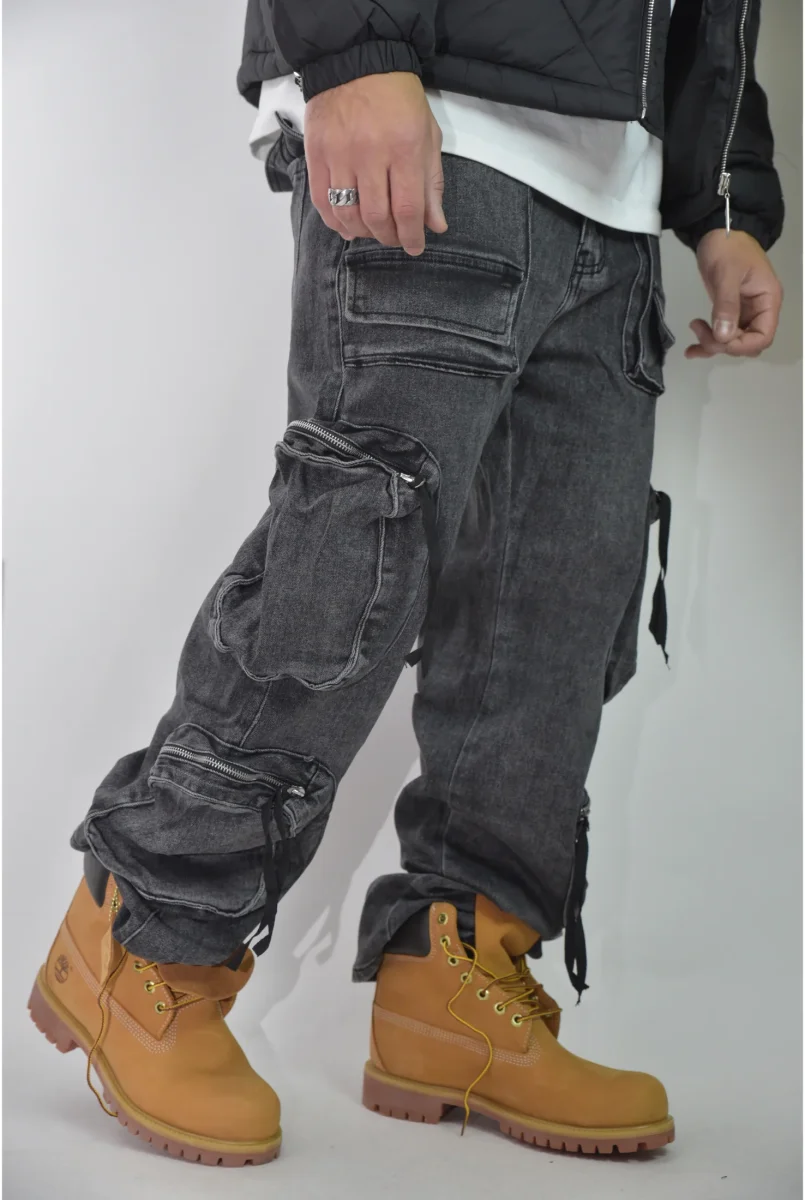 Jeans MULTI POCKET grey 6023 - immagine 4