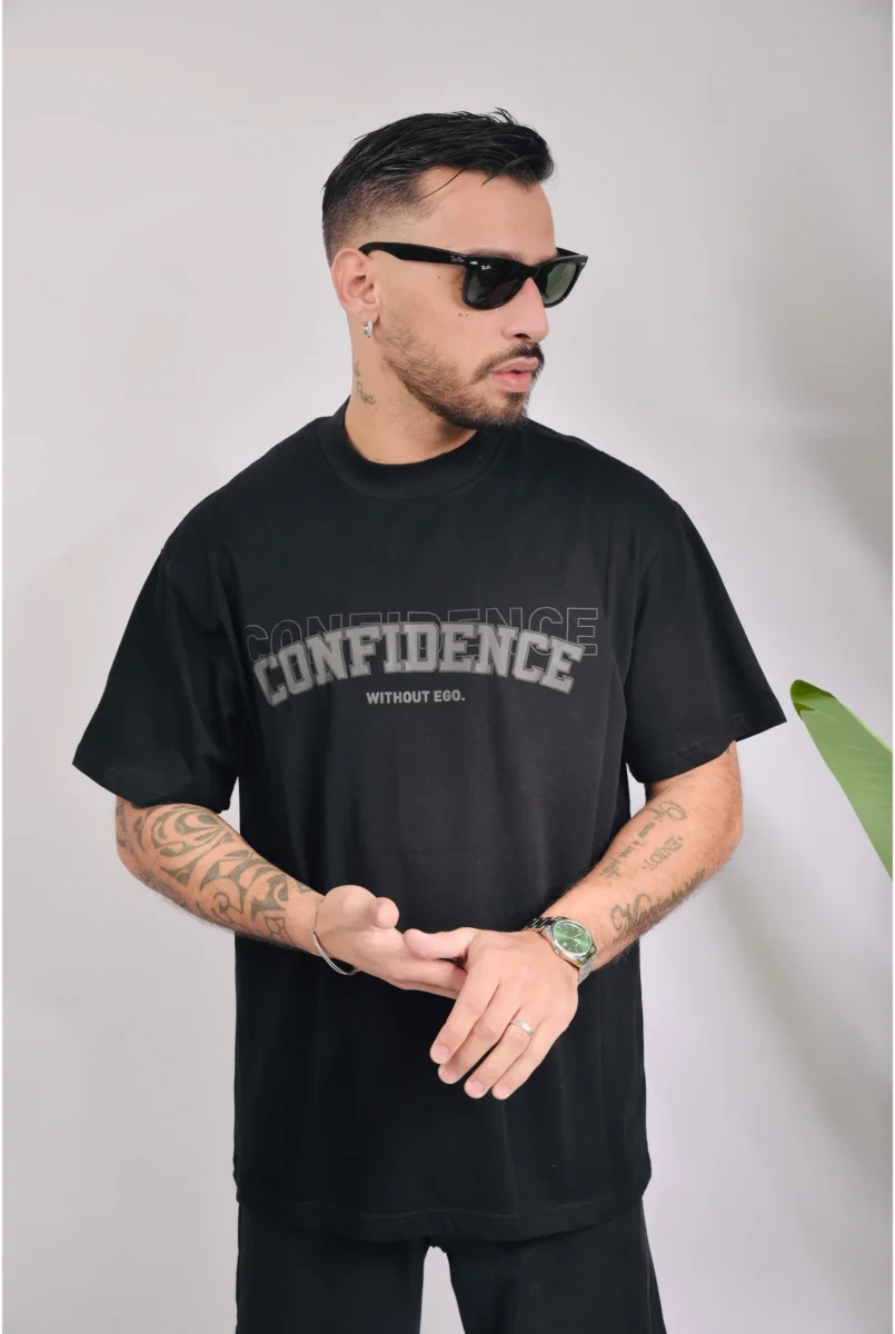 T-shirt CONFIDENCE Nera - immagine 3