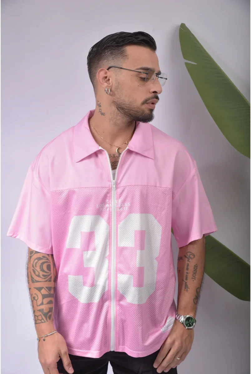 Camicia CROP LS33 Pink - immagine 2