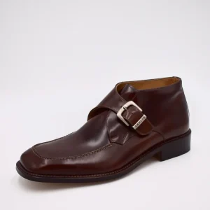 Lancio stivaletto con fibbia made in Italy - marrone