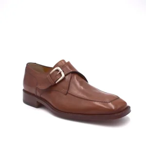 Calpierre  Mocassino con fibbia Made in Italy - marrone chiaro