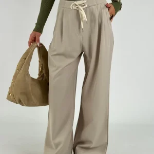 Pantalone laccetto beige