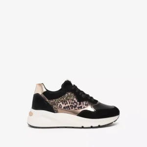 Nero Giardini E512864D Sneakers Donna in Suede, Pelle e Materiale Tecnico