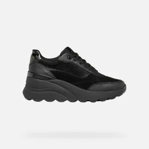 Geox D45WAA 0JS85 sneakers spherica ec13 donna nero
