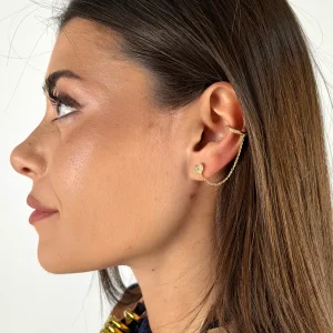 Orecchini + Earcuff cuore - 2 colori