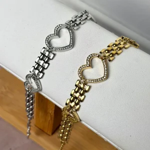 Bracciale cuori vuoti - 2 colori