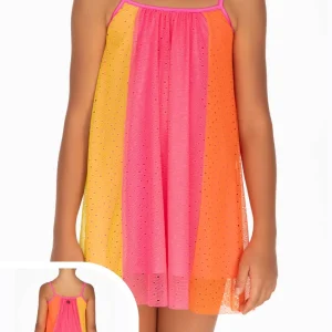 Abito F**k con spalline multicolor