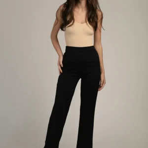 Pantalone a gamba dritta - con pantaloncino modellante integrato