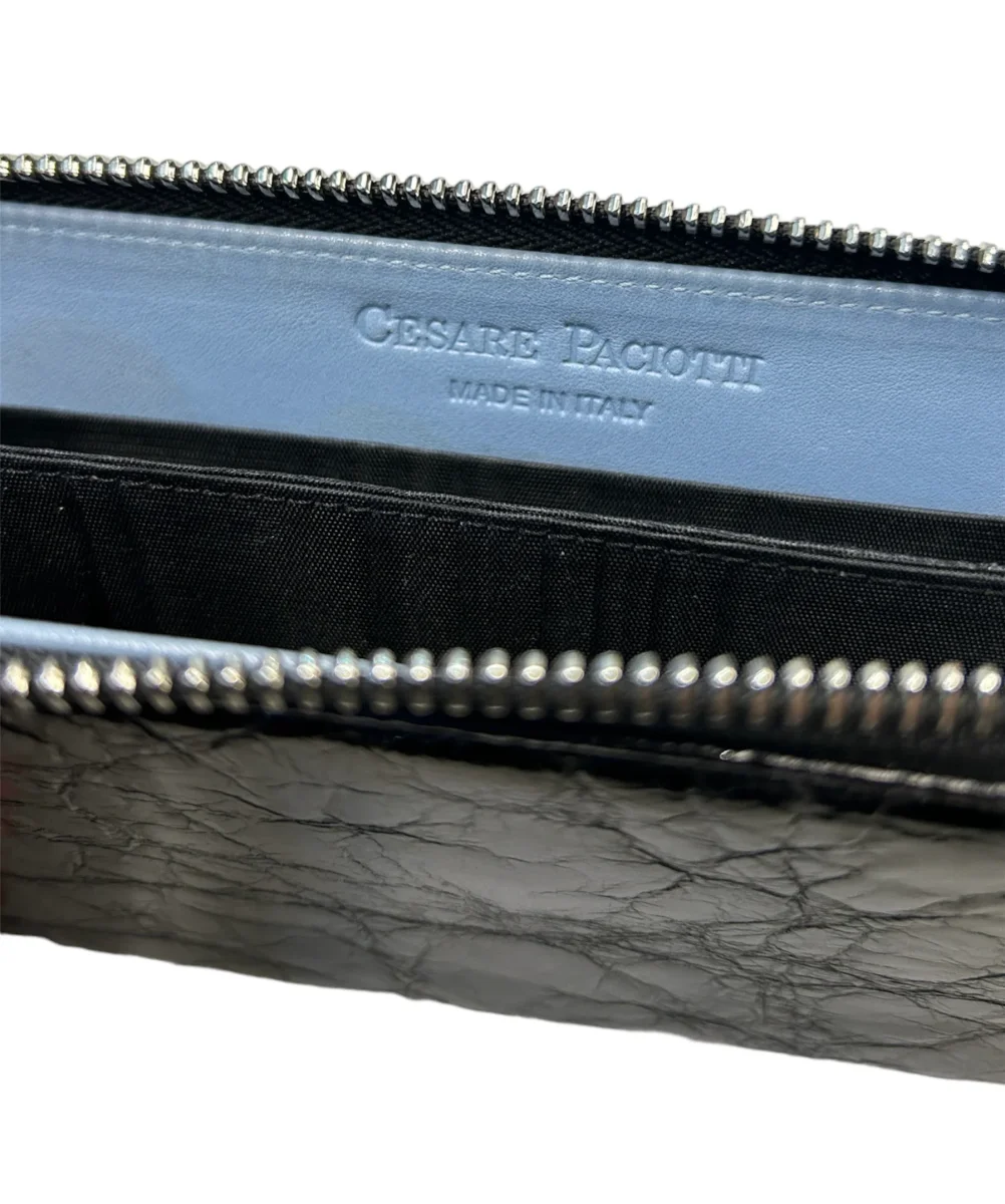Cesare Paciotti 4US Portafoglio grande crackle - nero - immagine 5