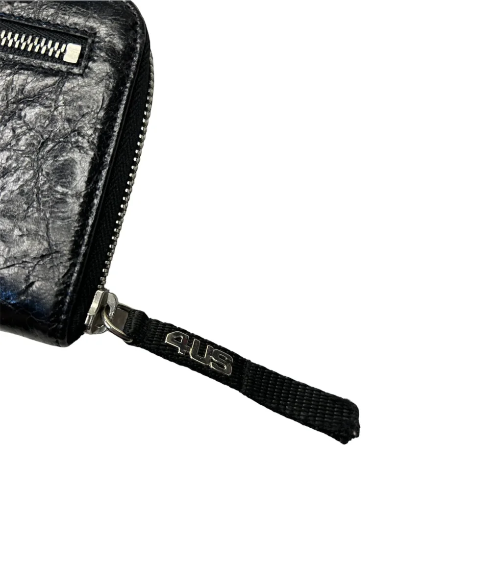 Cesare Paciotti 4US Portafoglio grande crackle - nero - immagine 4