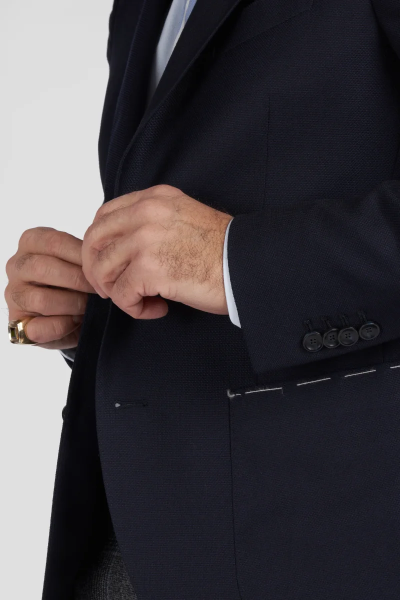 Giacca in pura lana blu - immagine 3