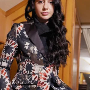 Blazer Jacquard Multicolore