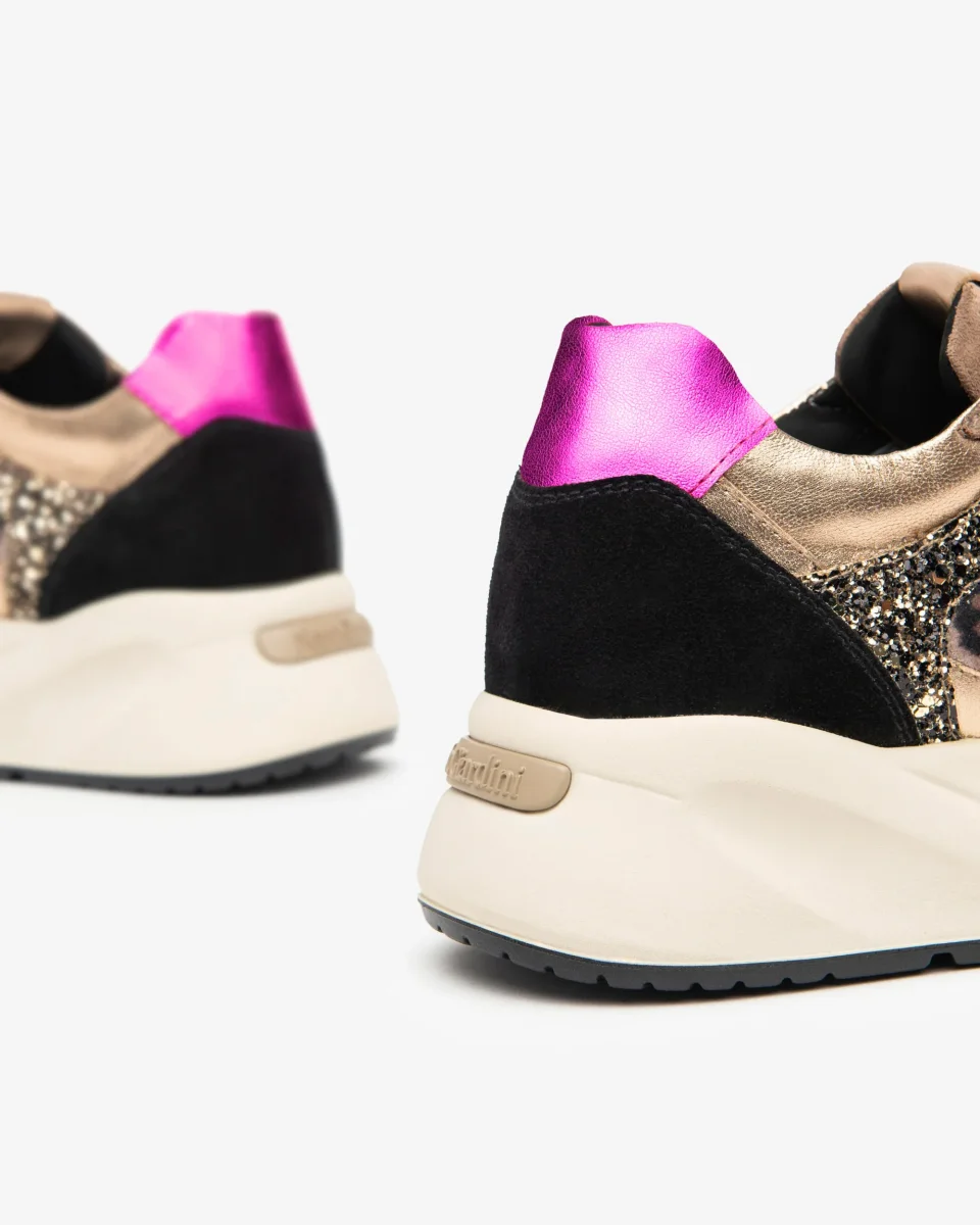 Nero Giardini I411531D Sneakers Donna in Pelle, Suede e Materiale Tecnico - immagine 5