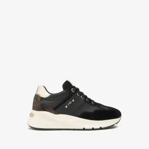 Nero Giardini I514065D Sneakers Donna in Suede, Pelle e Materiale Tecnico