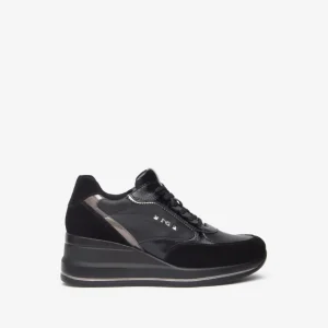Nero Giardini I514130D Sneakers Donna in Suede,Vernice, Pelle e Materiale Tecnico