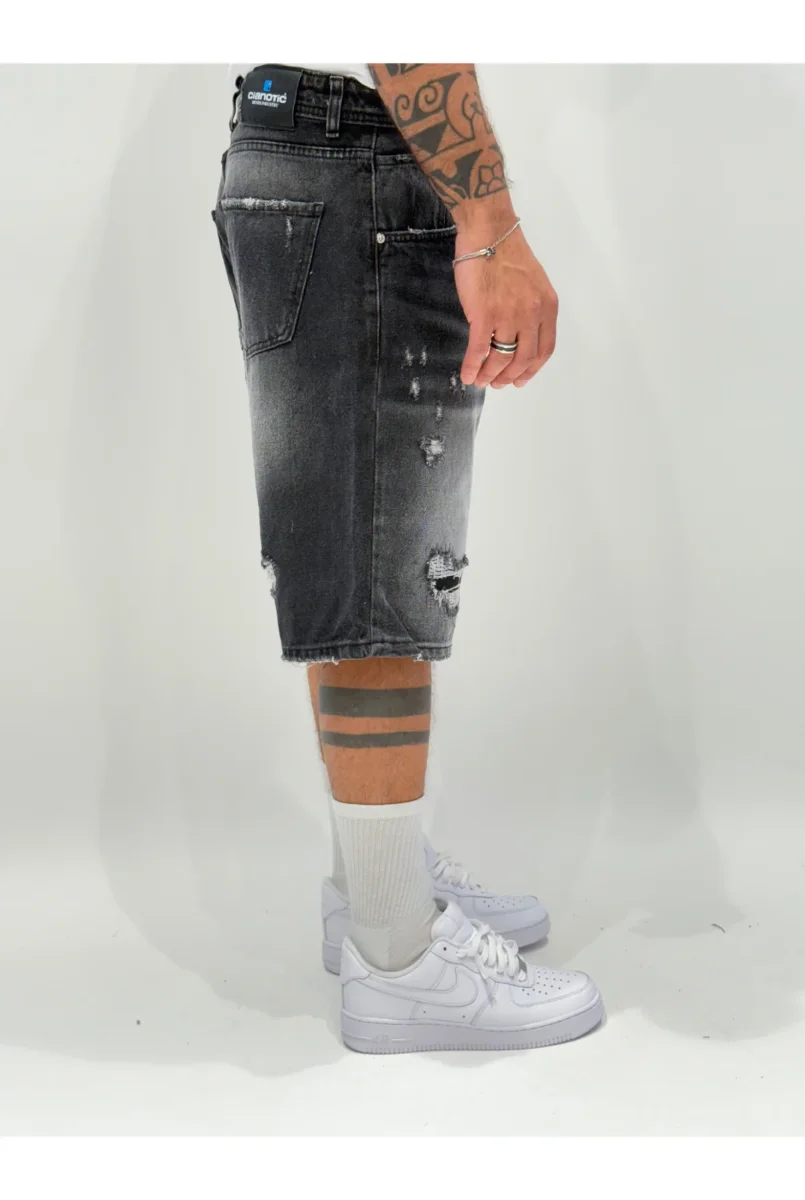 Jeans CIANOTIC short BV black - immagine 4