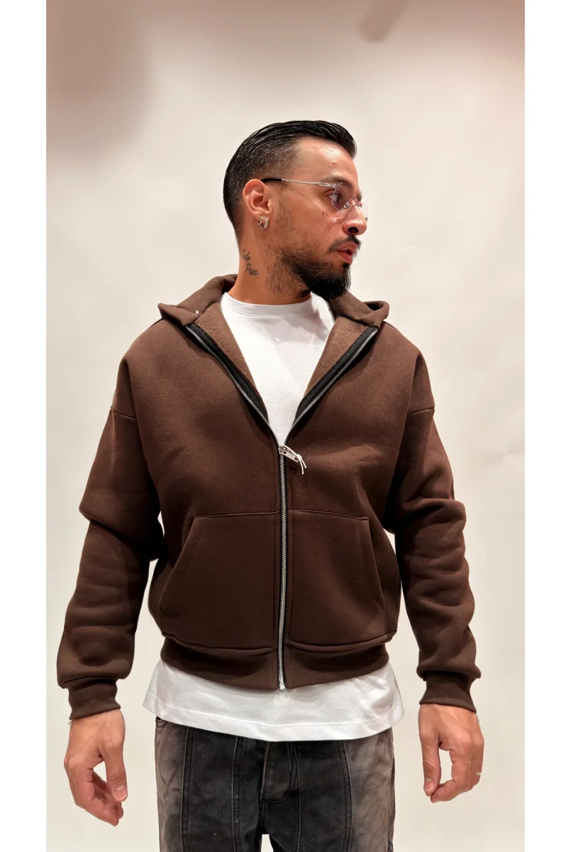 Felpa zip boxy - immagine 9