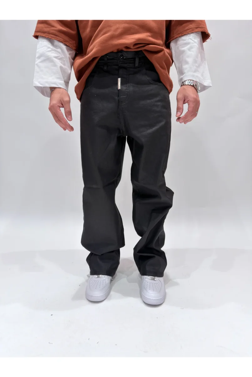 Jeans CIANOTIC super baggy spalmato - immagine 3