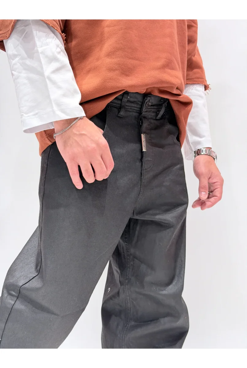 Jeans CIANOTIC super baggy spalmato - immagine 5