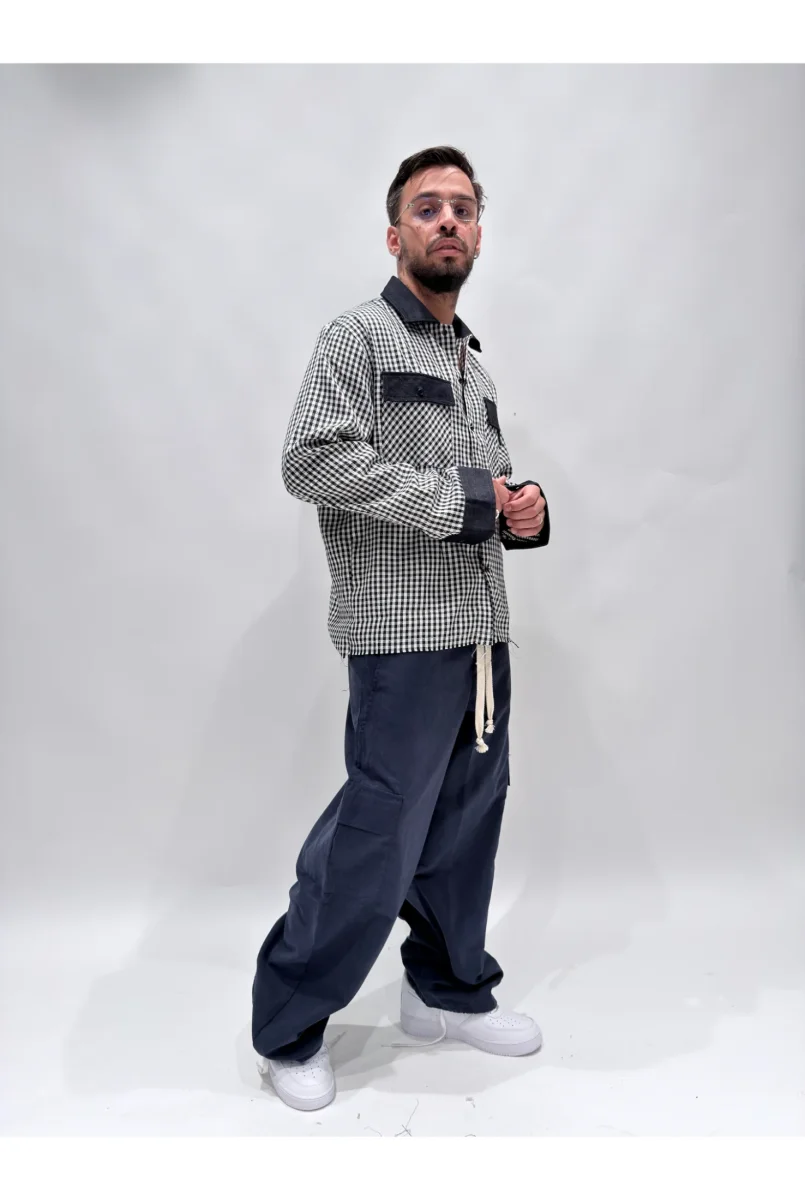 Camicia ARCHIVIO flanella denim - immagine 6