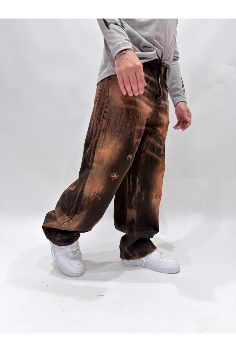 Jeans CIANOTIC super baggy scott sabbiato - immagine 4