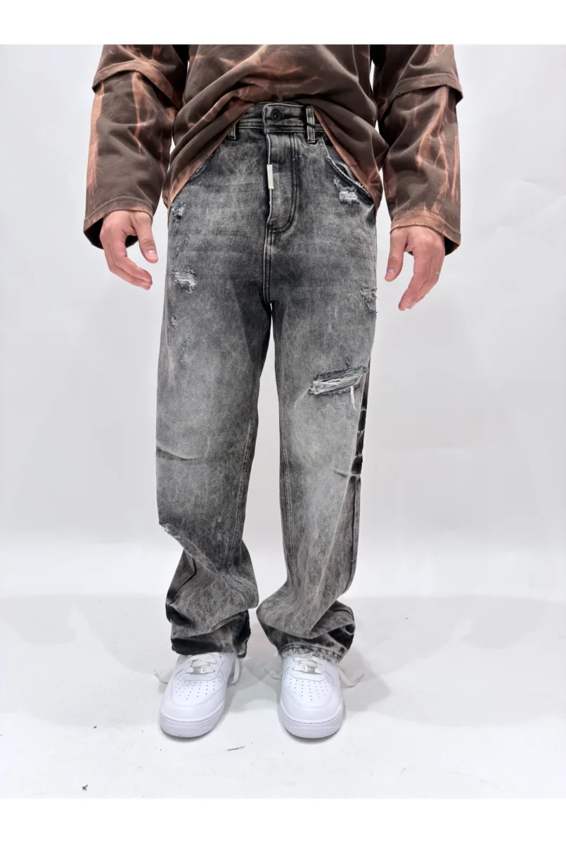 Jeans CIANOTIC Super baggy raw black - immagine 3