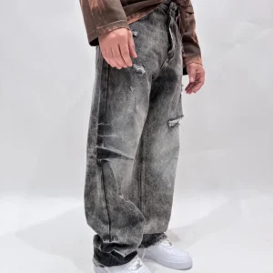 Jeans CIANOTIC Super baggy raw black