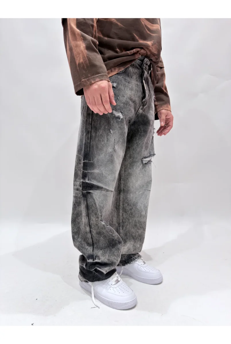 Jeans CIANOTIC Super baggy raw black - immagine 2