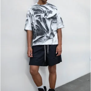 T-shirt PRESENT DAY crop brik