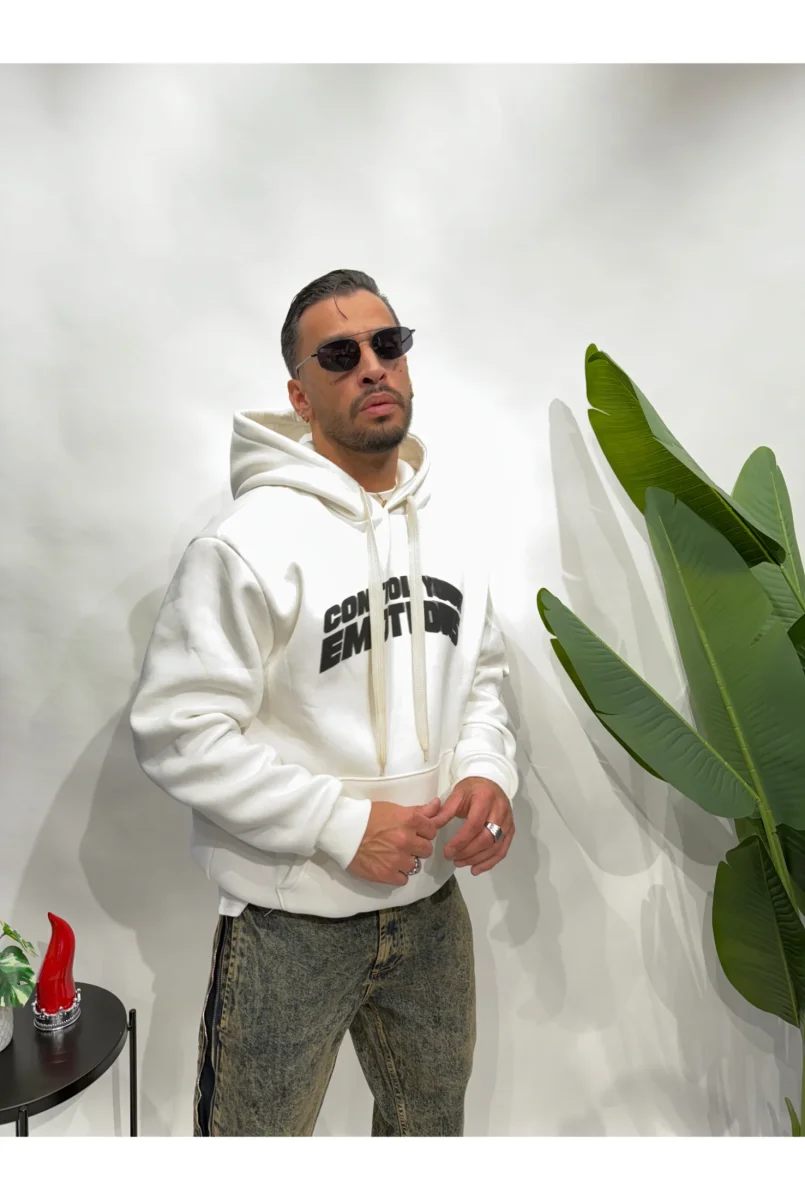 Felpa CONTROL Bianca - immagine 2