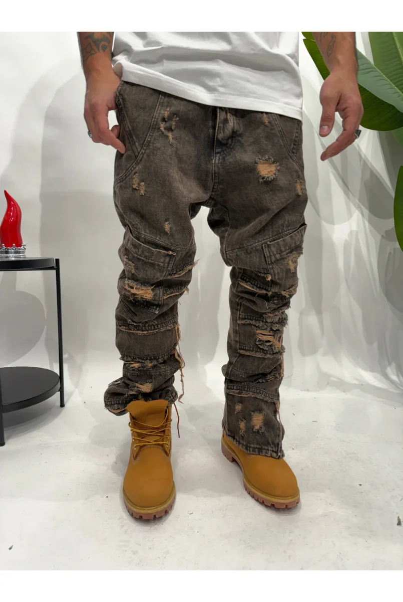 Jeans CIANOTIC Flare mr331 black - immagine 7