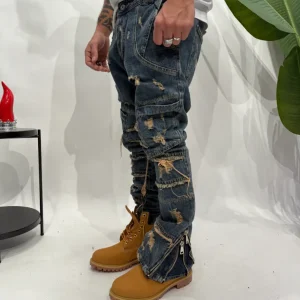 Jeans CIANOTIC Flare mr331 blue