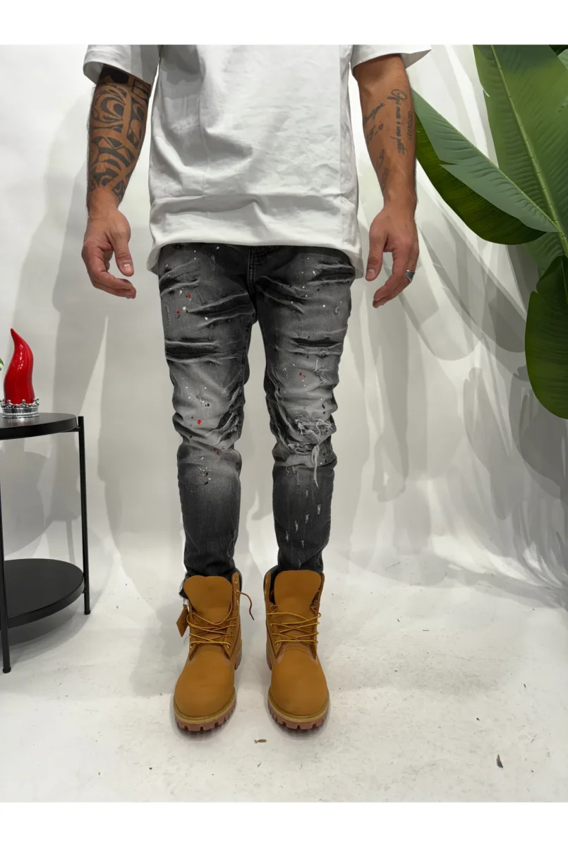 Jeans CIANOTIC regular fit RONNY black - immagine 4