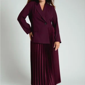Abito Blazer con Gonna Plissé