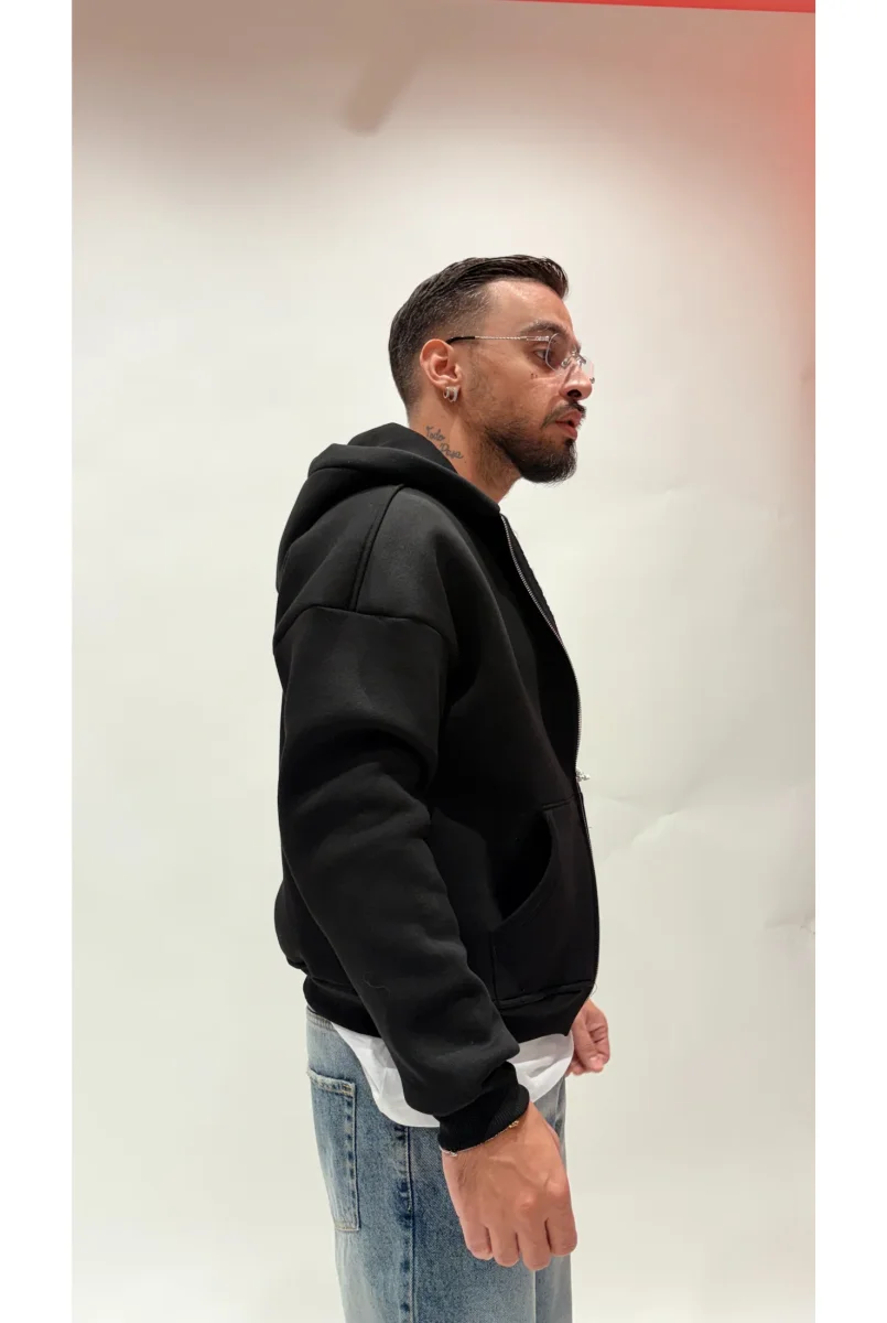 Felpa zip boxy - immagine 4