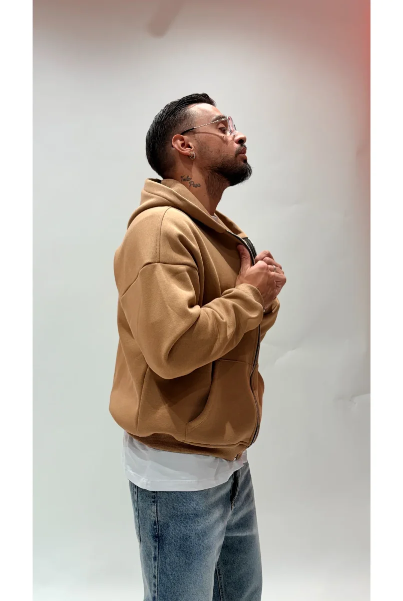 Felpa zip boxy - immagine 8