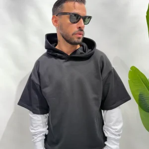 Felpa DOUBLE manica a guanto ( vari colori )